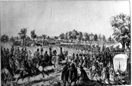 Josip Jelačić seregei Varasdnál átkelnek a Dráván- 1848
